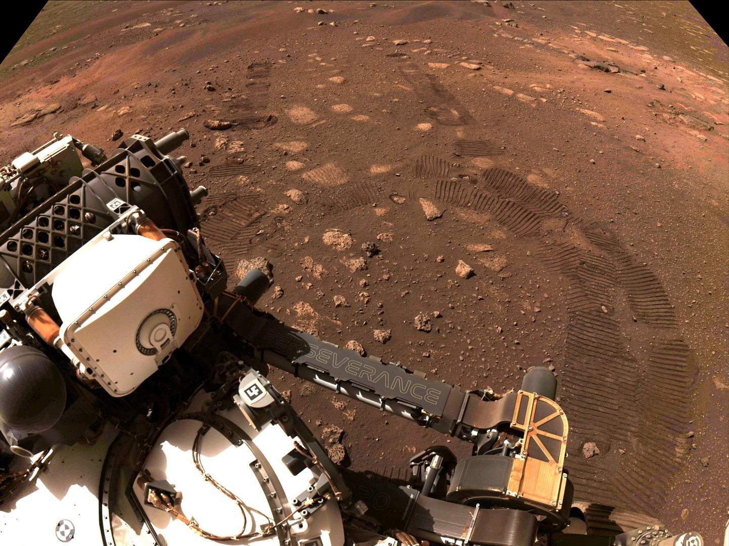 image Mars rover Perseverance takes first spin on surface of red planet