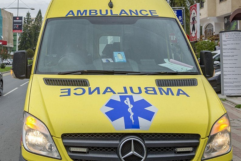 image Car bursts into flames after accident, four injured