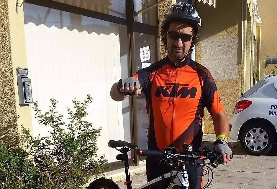 image Cancer survivor cycles to parliament to call for Paphos oncology centre