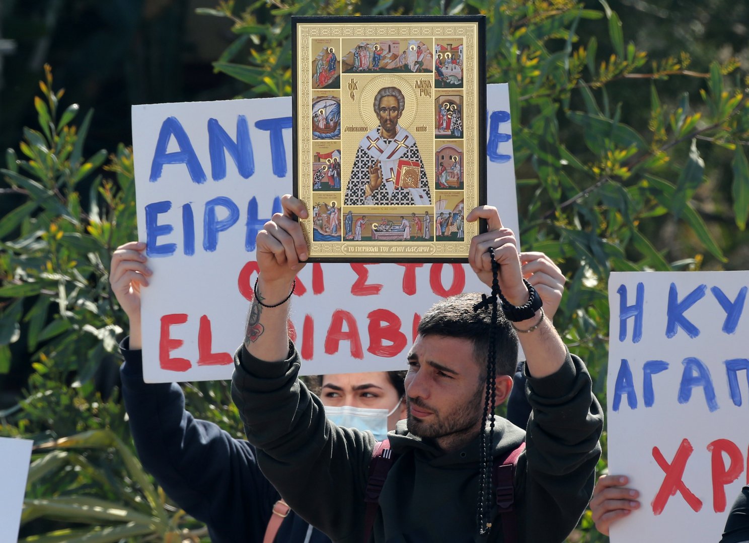 image Protest against El Diablo, a Eurovision ‘hymn to dark forces’