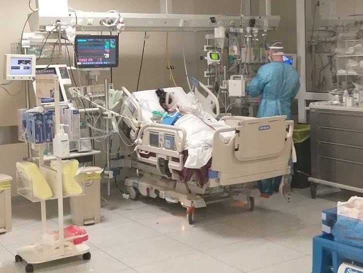 image Hospitals under strain as patient admissions mount