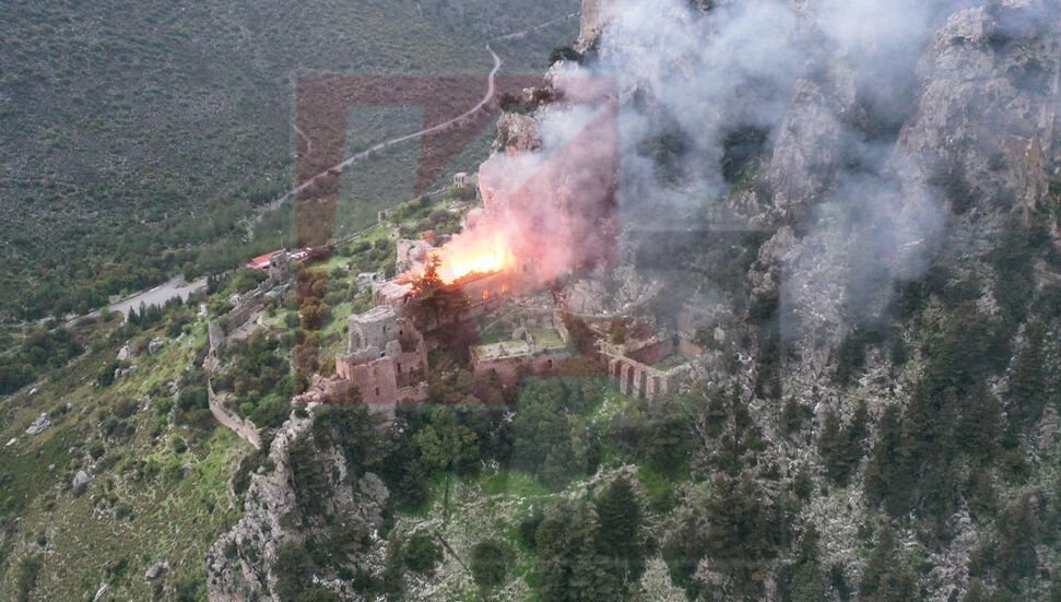 image Fire at St Hilarion castle brought under control (Updated)