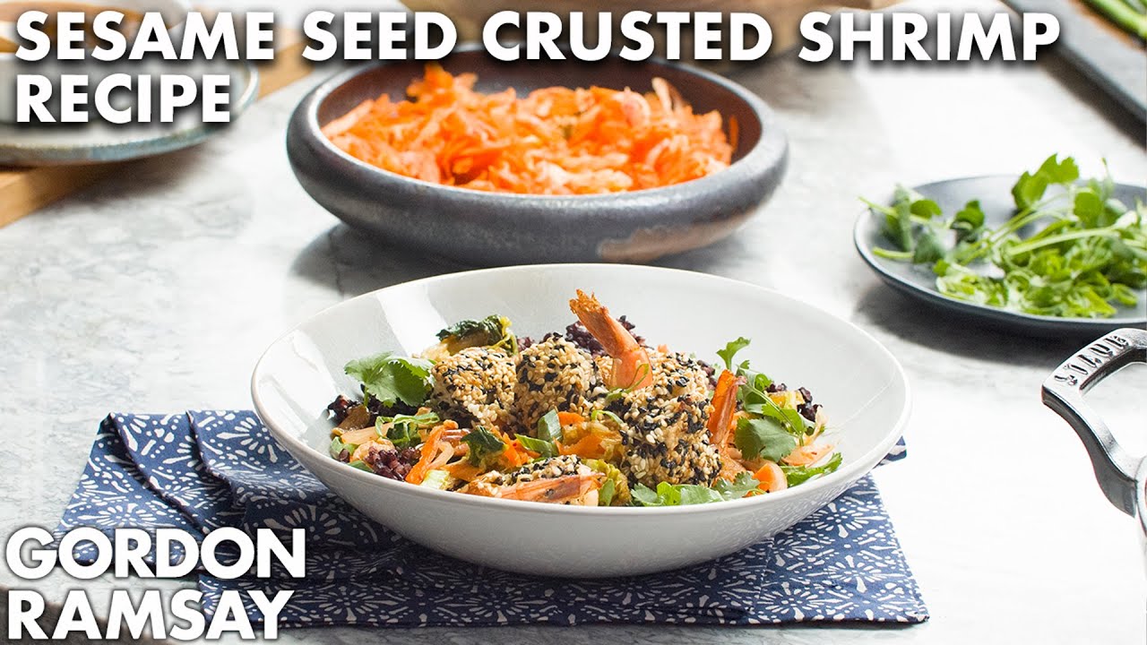 image Gordon Ramsay&#8217;s Sesame Seed-crusted Shrimp