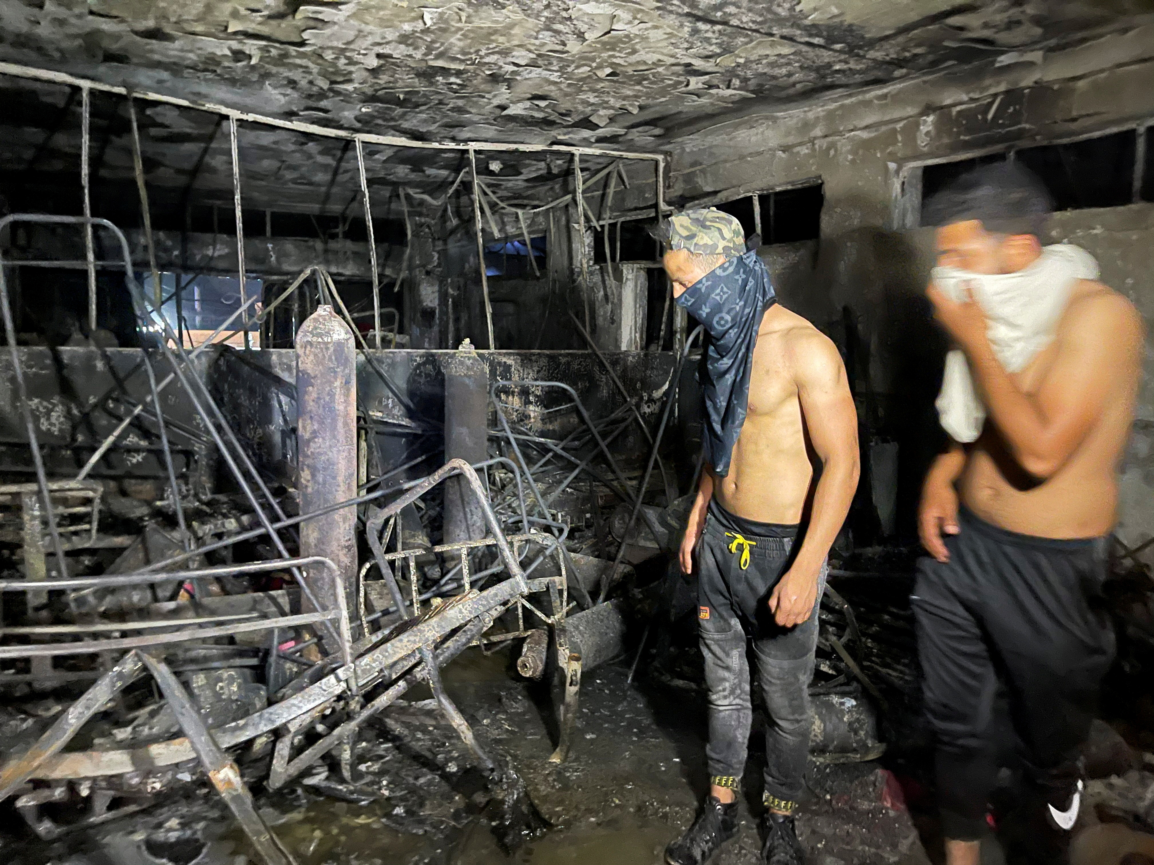 image At least 27 dead in fire at Baghdad hospital for Covid patients