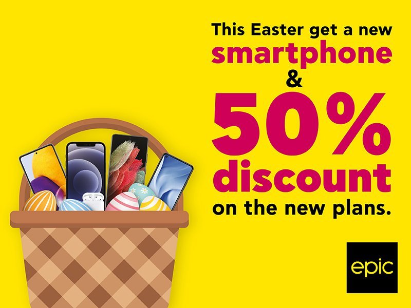 image Epic offering Easter deals on phones and mobile packages