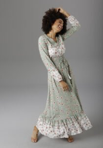 fashion3 aniston casual floral print wrap maxi dress