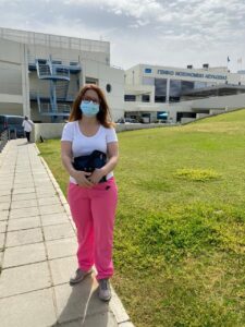 feature bejay netha collecting her medication
