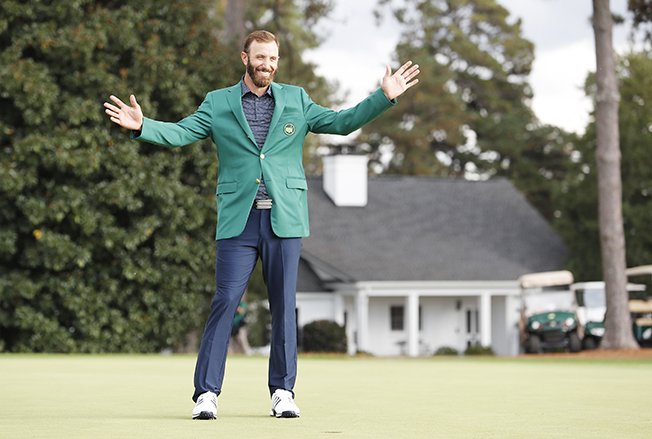 image Johnson defends Green Jacket as sense of normalcy returns to Masters