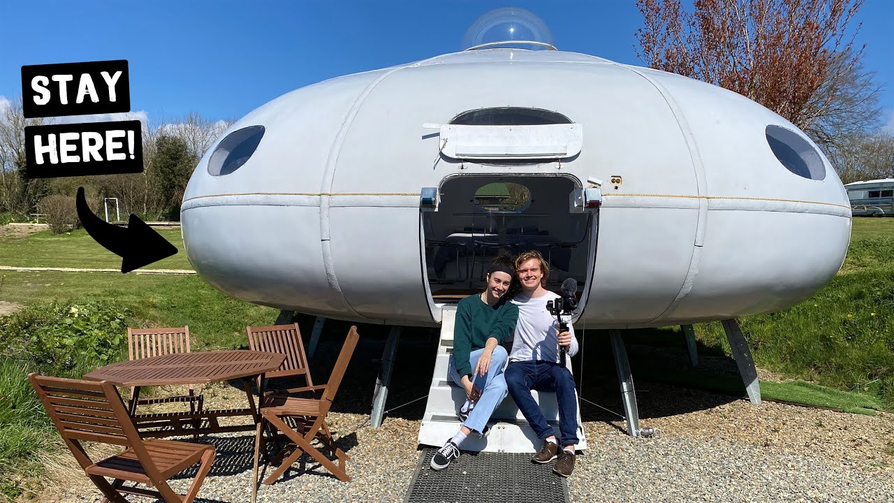 image Eco-friendly vacationing in an upcycled UFO in Wales