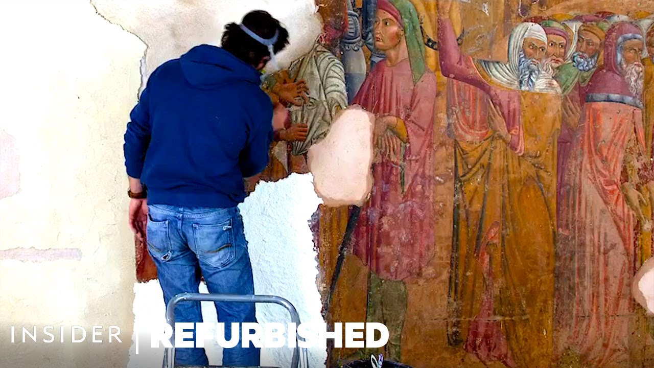 image How a 583-year-old Italian mural is professionally restored