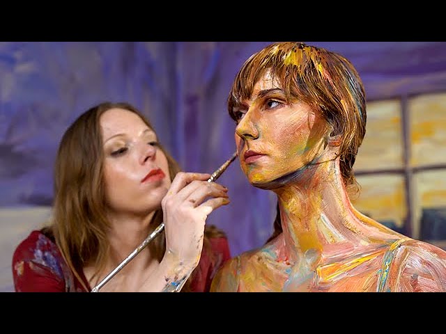 image How artist Alexa Meade turns her subjects into 2D illusions