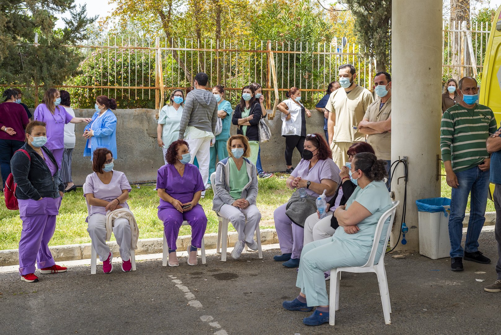 image Work stoppage at state hospitals