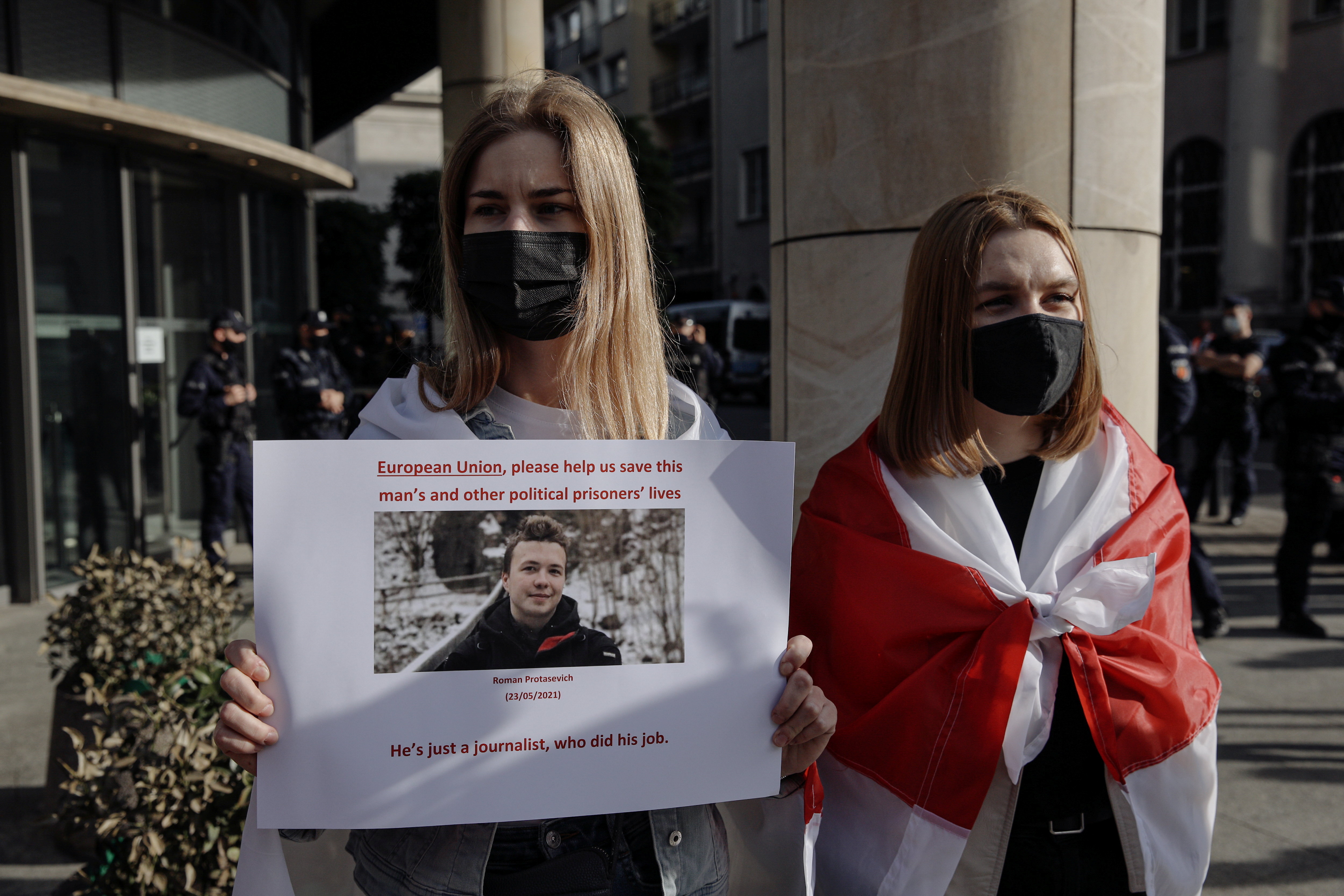image Belarus faces new sanctions over jetliner &#8216;state piracy,&#8217; arrest of journalist
