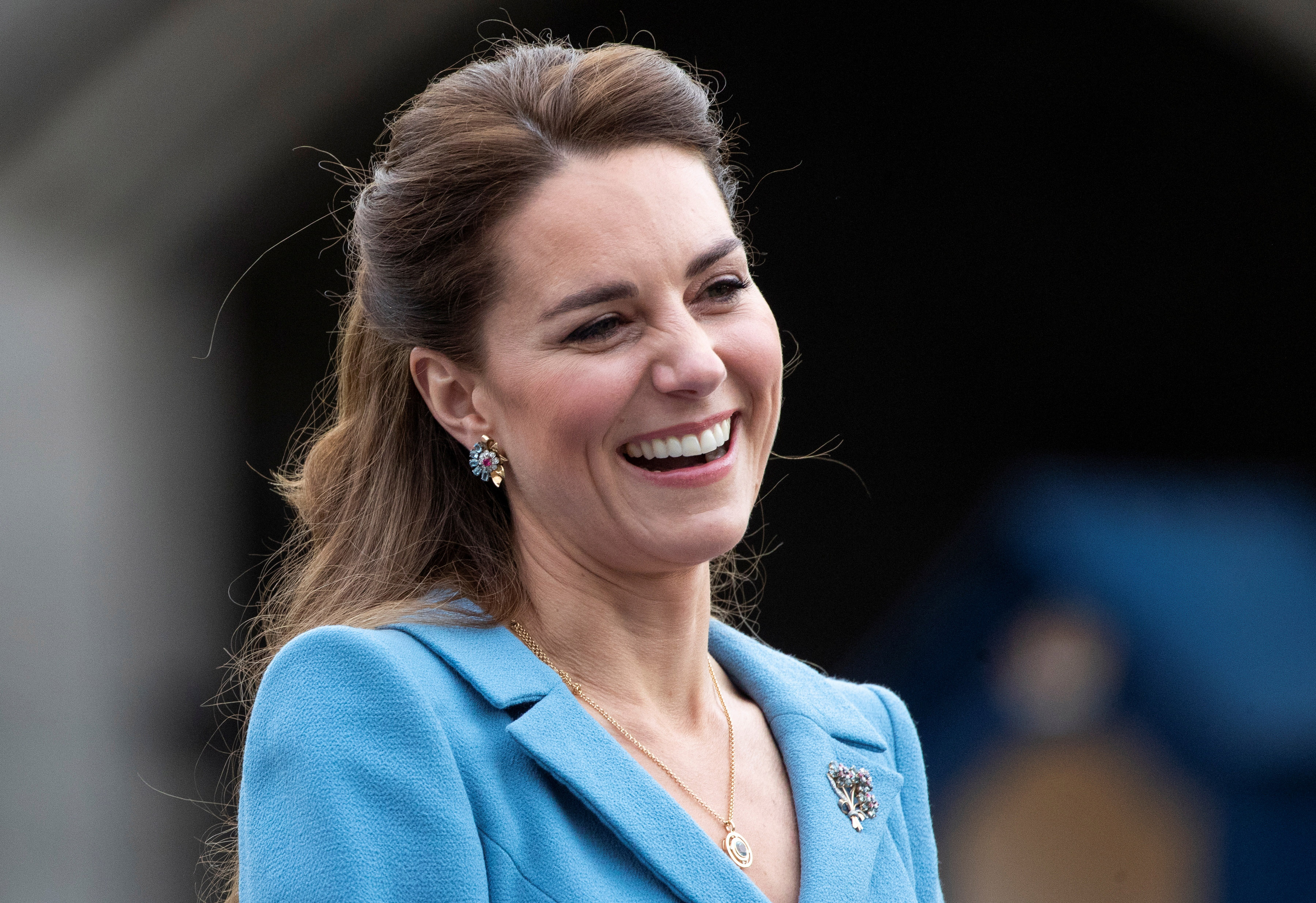 image British royal Kate gets first dose of vaccine