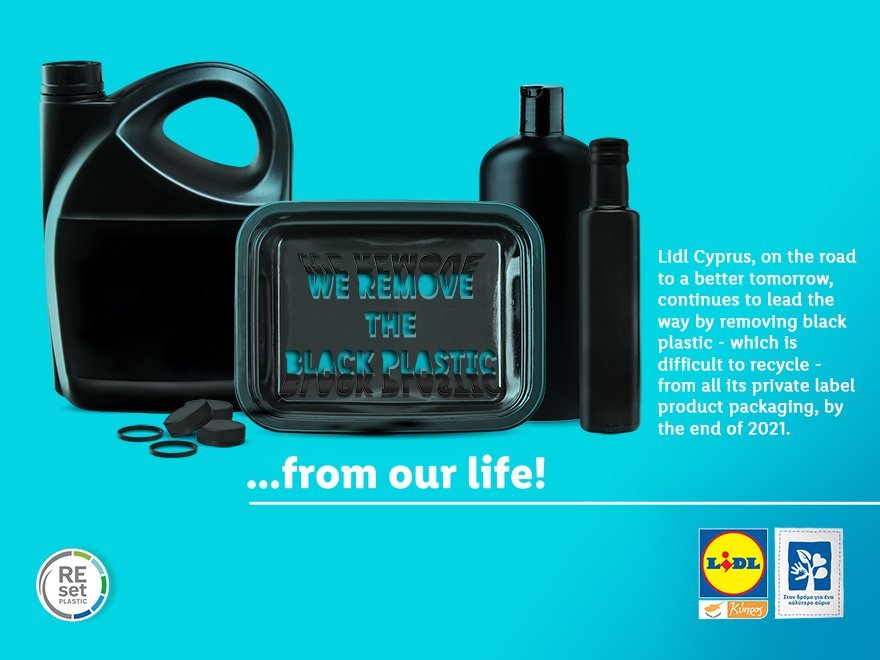 image Lidl removing black plastic from all its private-label packaging