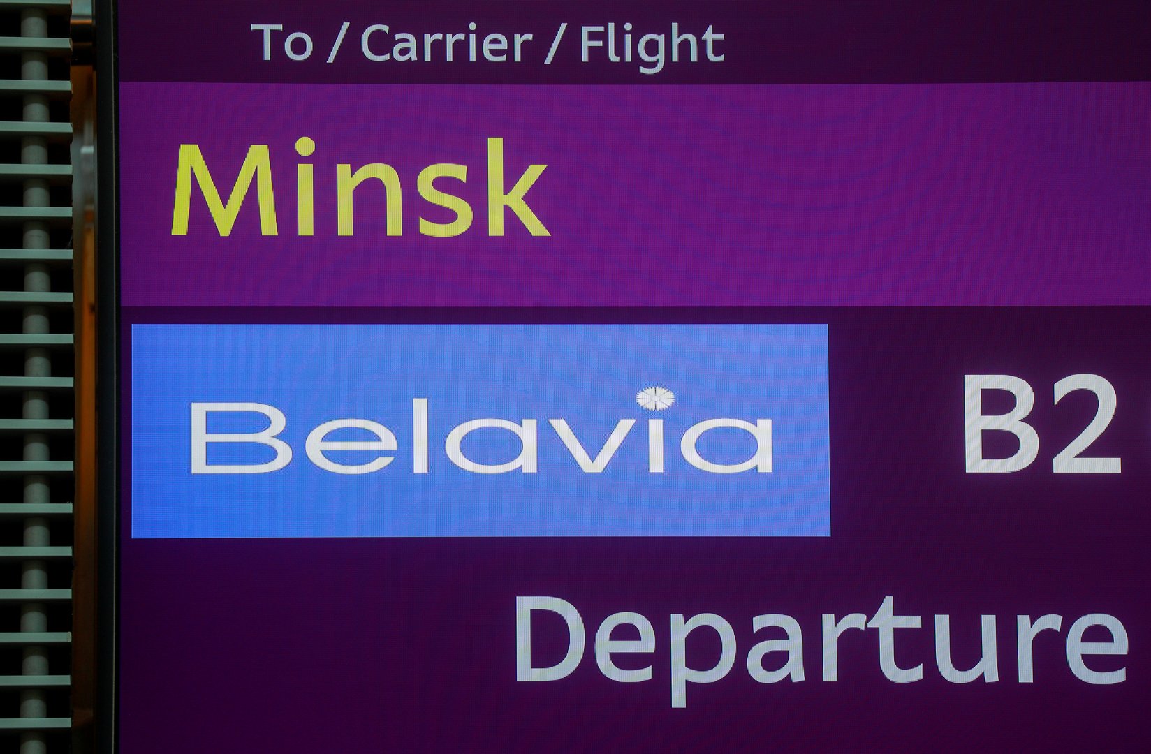 image Flight ban to Belarus not yet in effect