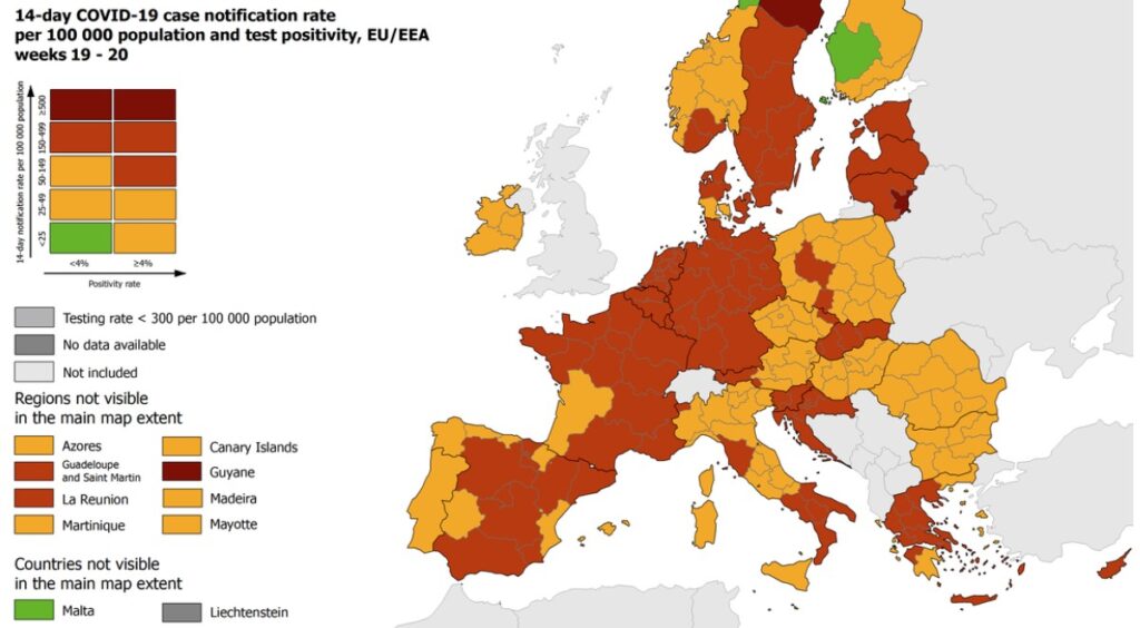ecdc country map