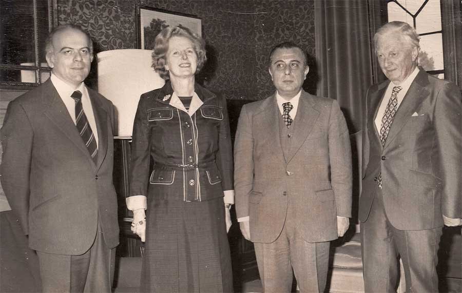 nicos rolandis margaret thatcher and spyros kyprianou