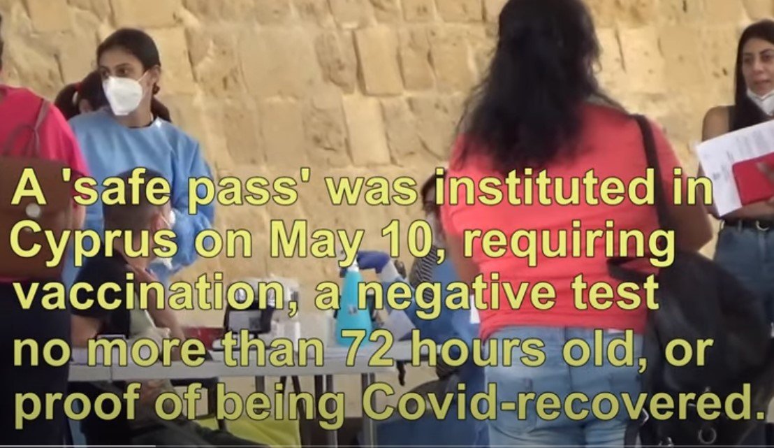 image Coronavirus in Cyprus: The &#8216;safe pass&#8217; and the vaccine (Video)