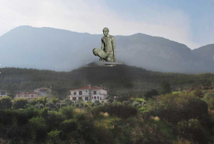 image Plan for 40m statue to overlook Kyrenia harbour