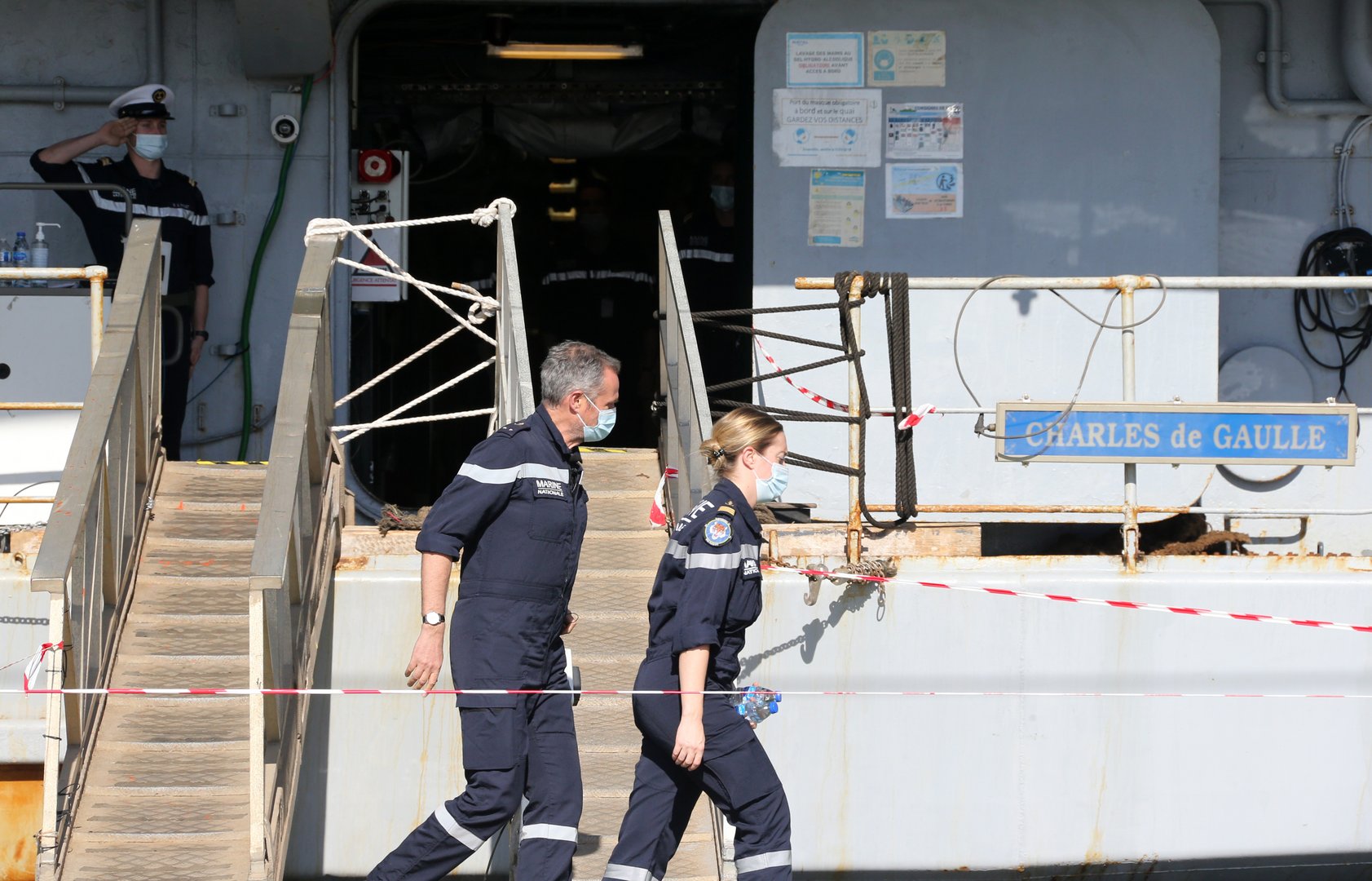 image French Ambassador praises Cyprus for hospitality to aircraft carrier Charles de Gaulle