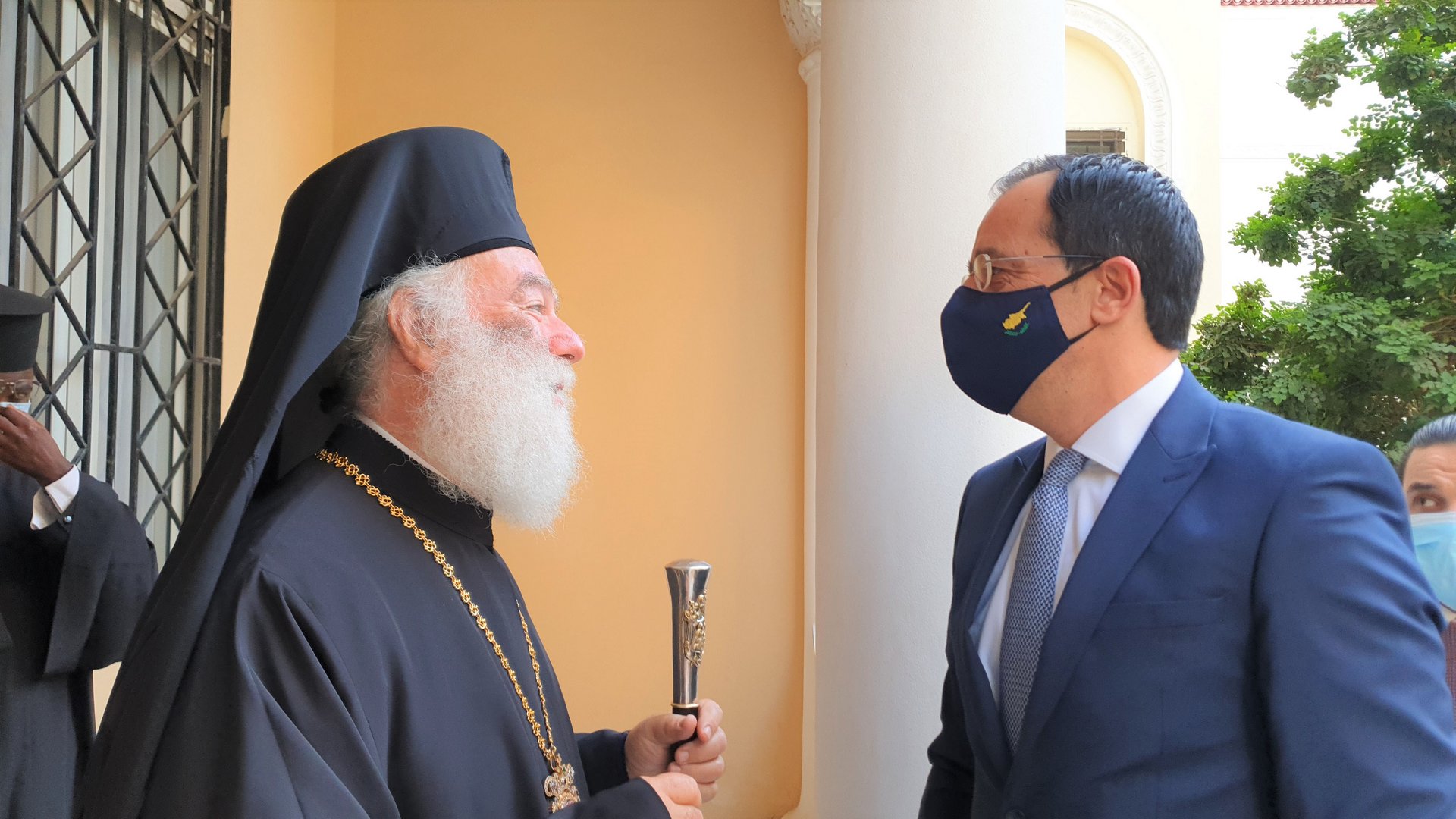 image Foreign Minister meets with Patriarch Theodore II of Alexandria who says there should be justice for Cyprus