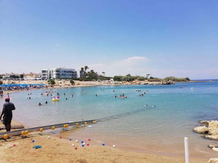 image Improved disabled access to two Paphos beaches