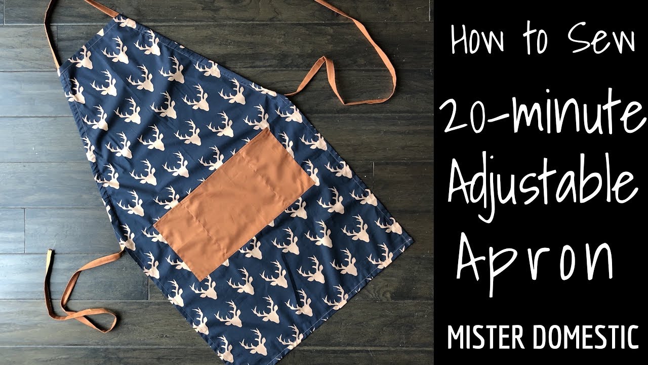 image How to make a grilling apron with adjustable straps