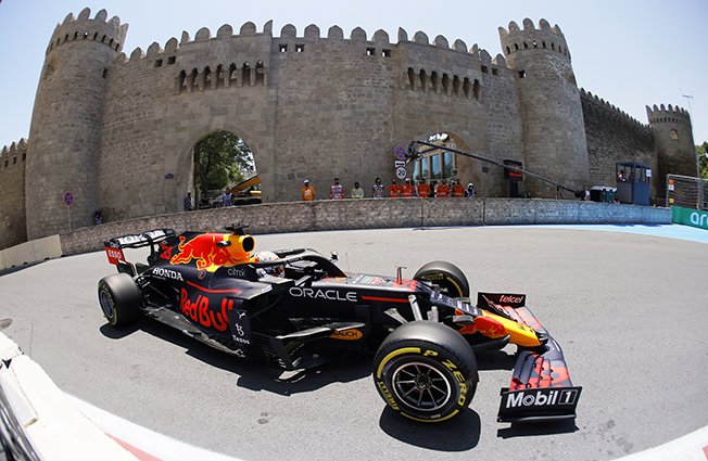 image Verstappen leads Formula One to Baku