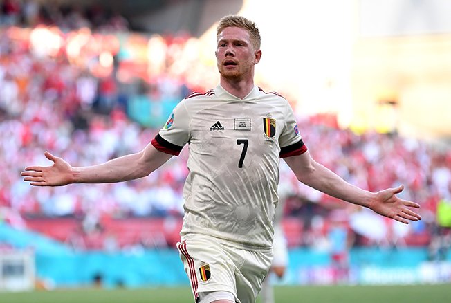 image De Bruyne leads Belgium to 2-1 comeback win over Denmark