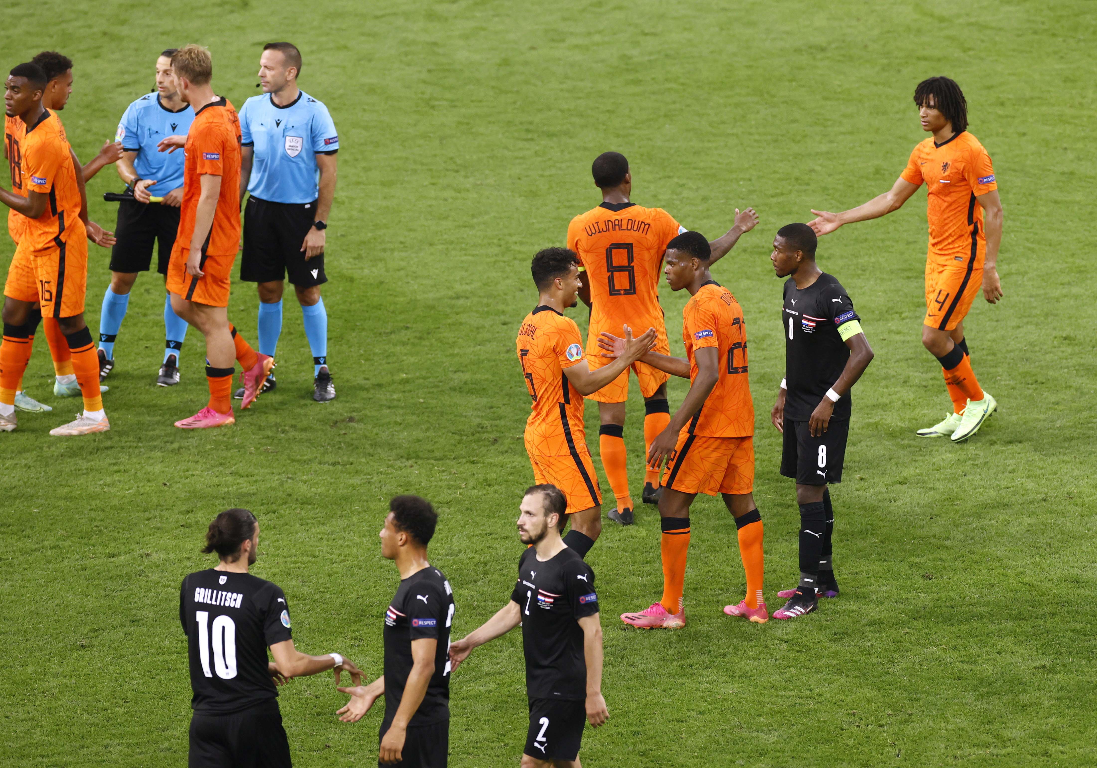 image Dutch delight as victory over Austria seals top spot in Group C