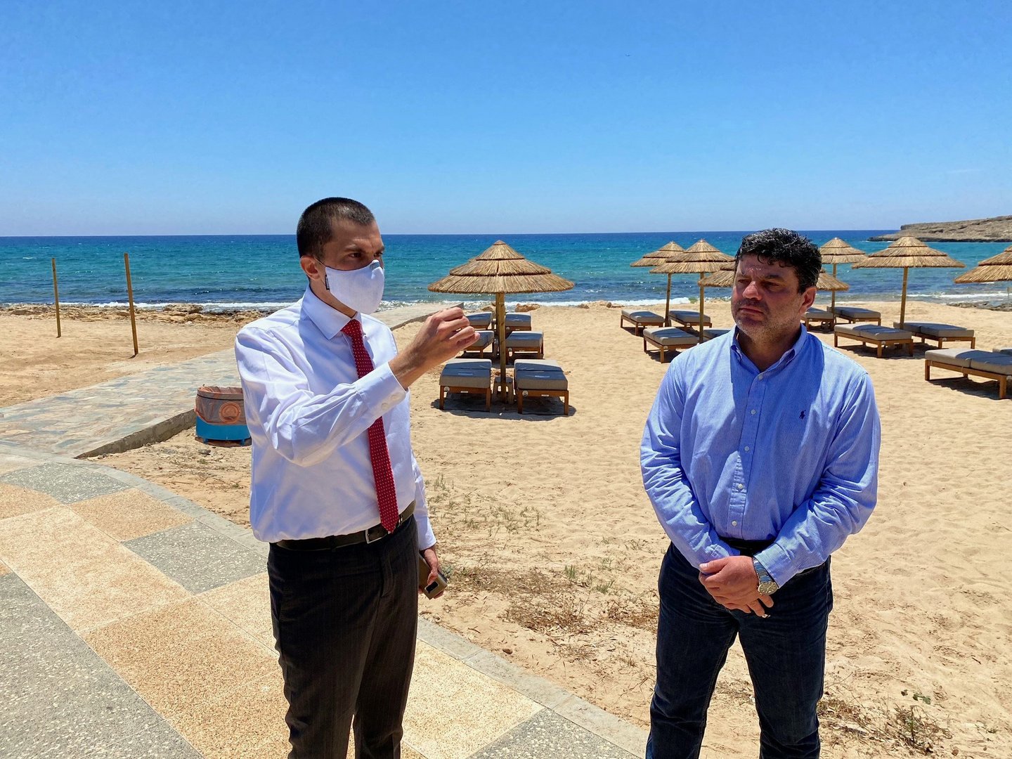 image Perdios visits revamped beaches in Napa area