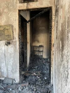 one of the homes ravaged in the fire