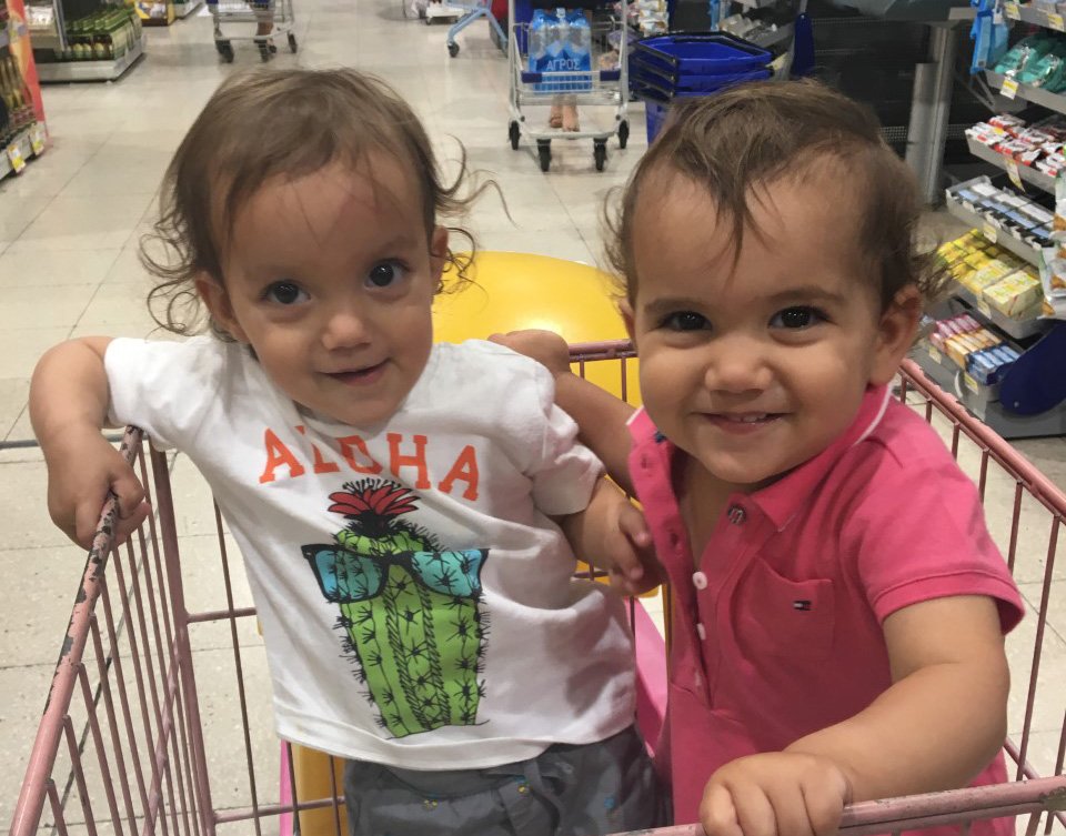 image Kids growing up reflected in supermarket trips