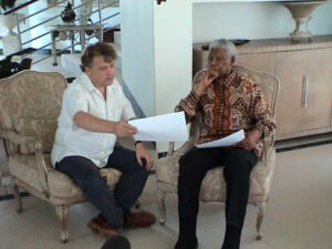 feature andrew main tony hollingsworth with nelson mandela