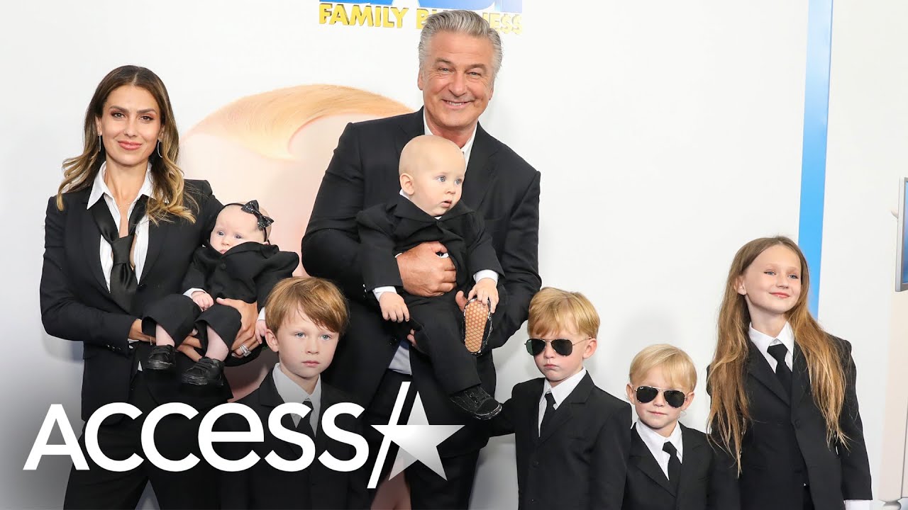 image Alec Baldwin’s six kids dress as ‘Boss Baby’ for premiere