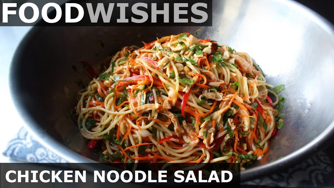 image Easy Asian-style chicken noodle salad