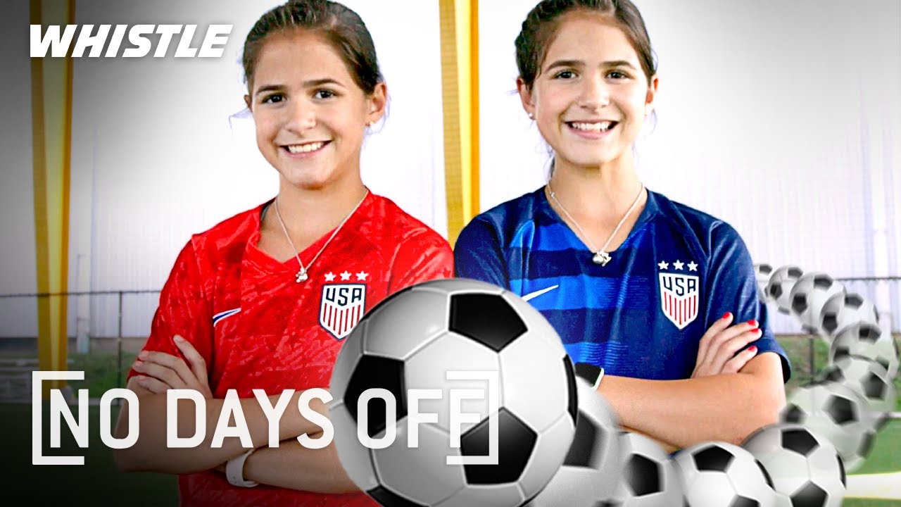 image The twin sisters who want to be national football teammates