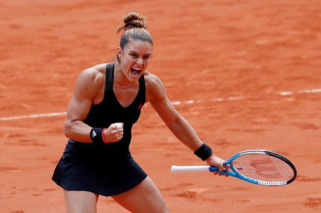 image Greek star Sakkari knocks out defending champion Zwiatek