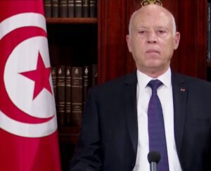 tunisian president kais saied addresses the nation in tunis
