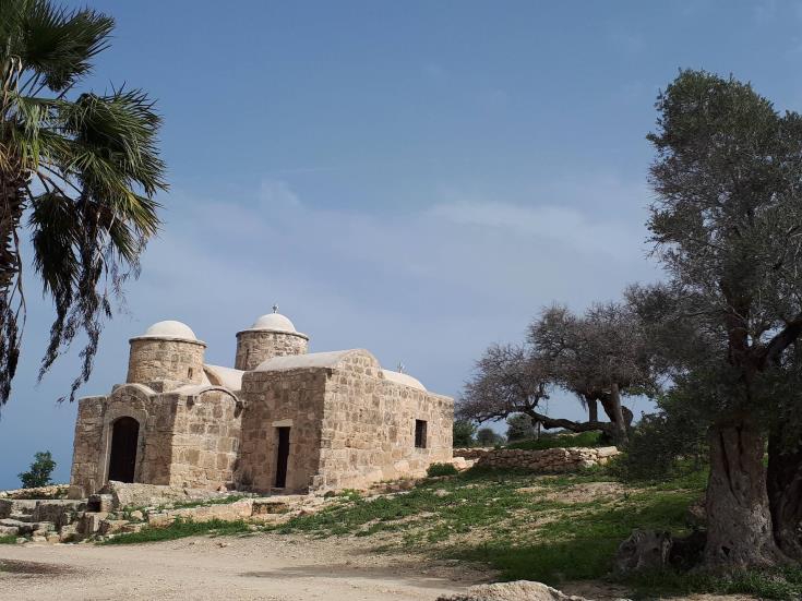 image Permission granted for Dherynia buffer zone church service