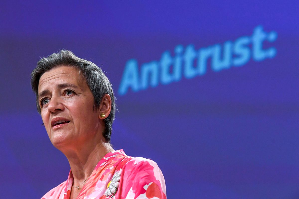 image EU&#8217;s planned digital levy to cover hundreds of firms, Vestager says