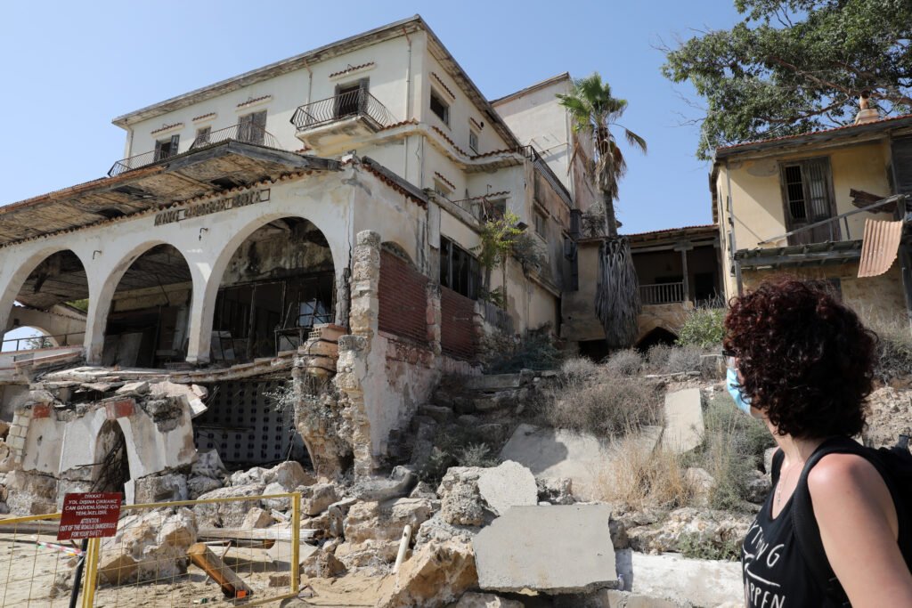 abandoned quarter of varosha in famagusta
