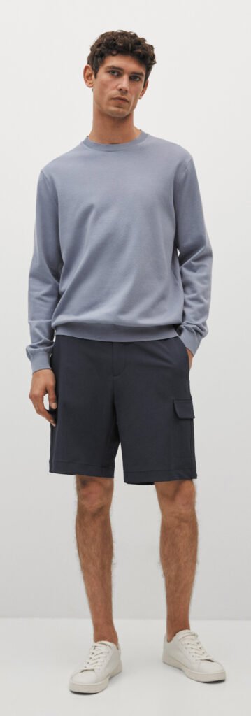 fashion mango thermoregulator cotton blend sweater