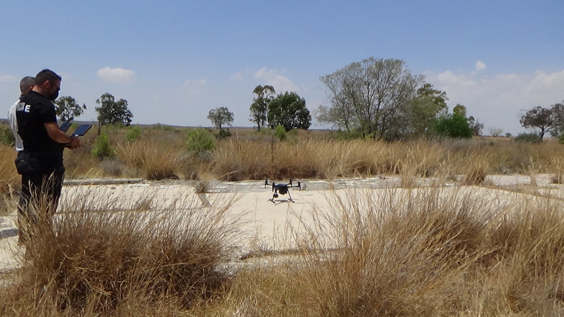 feature nick staff operating drones allow staff to get an eagle eye’s view of the seemingly porous boundaries