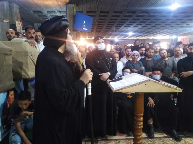 image Four workers who perished in last week&#8217;s fires buried in Egypt