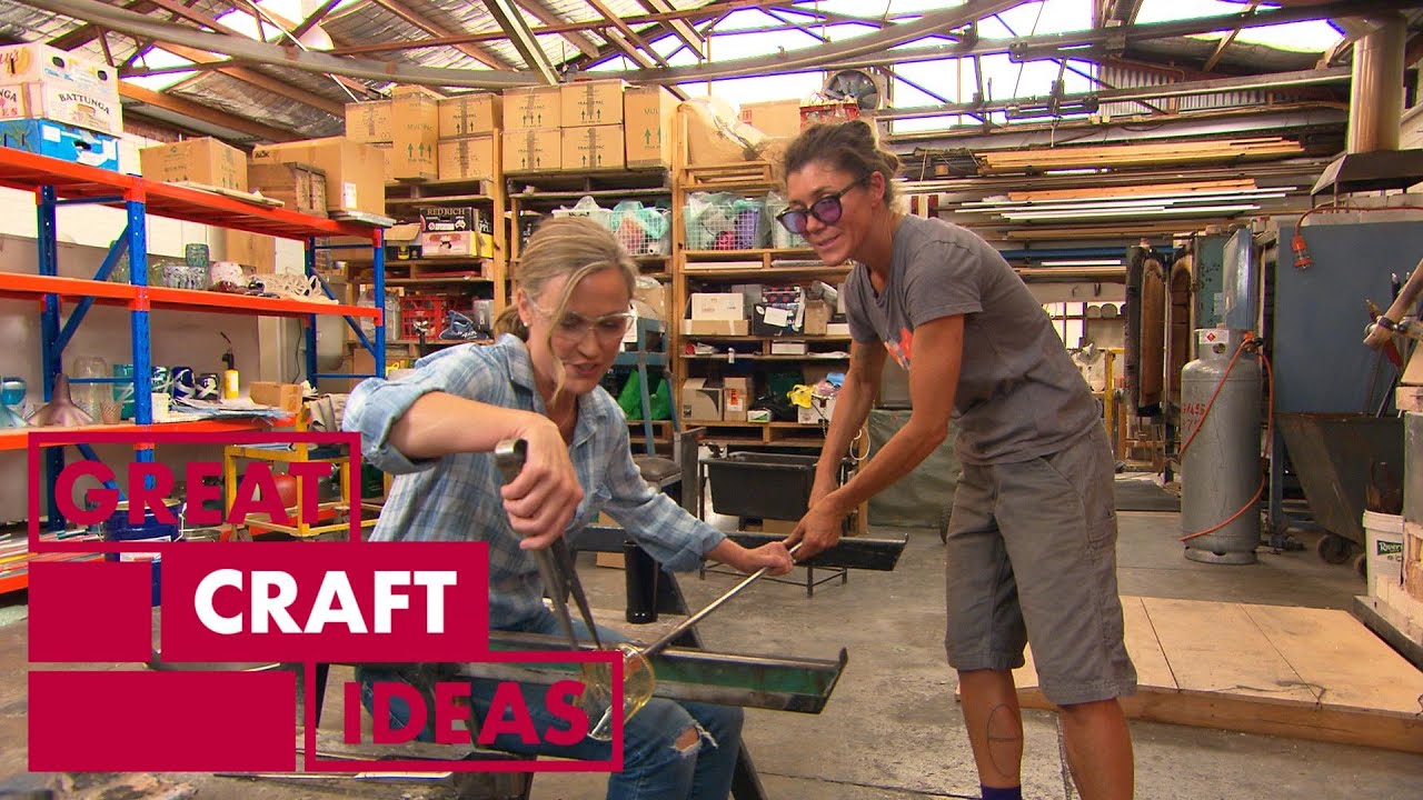 image The glass blower who turns old bottles into works of art