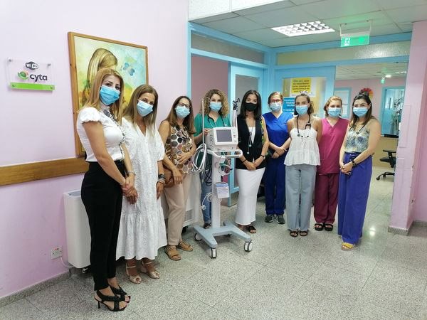 image Mora Thavmata donates equipment for newborns at Makarios hospital