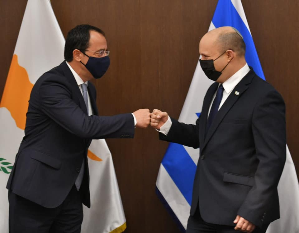 image FM Christodoulides talks Varosha in Israel