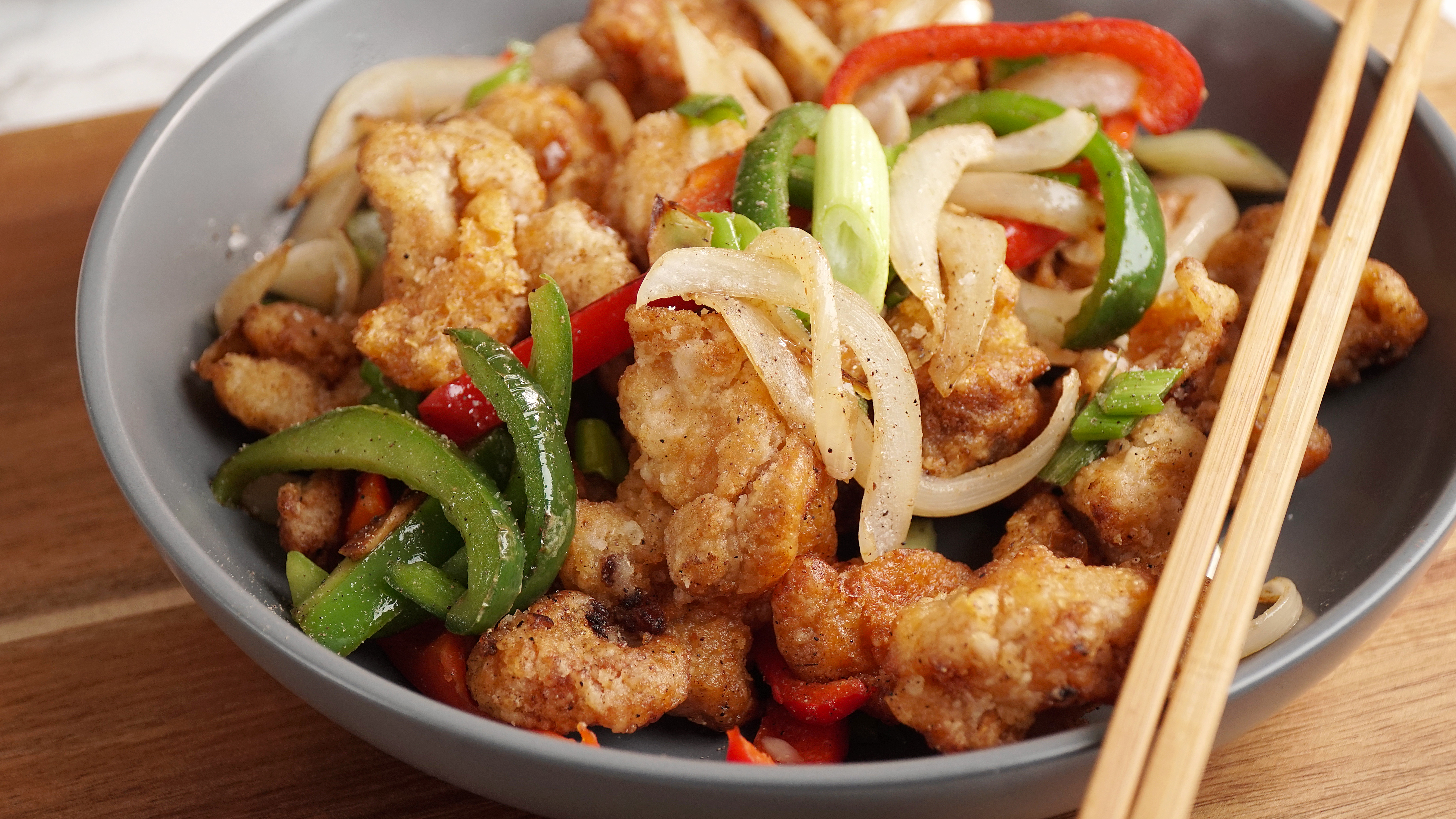 image Asian step-by-step home cooking recipes: Salt and Pepper Chicken
